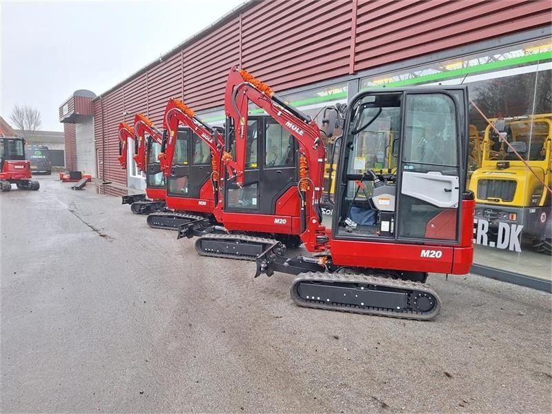 2025 Mole M20 mini excavator, side profile view