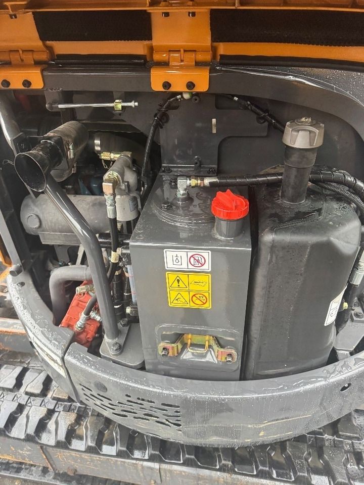 2019 CASE CX26C Mini Excavator engine compartment view