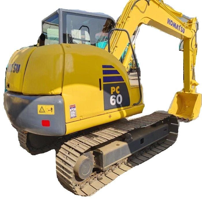 2022 Komatsu PC60-8 mini excavator, rear three-quarter view