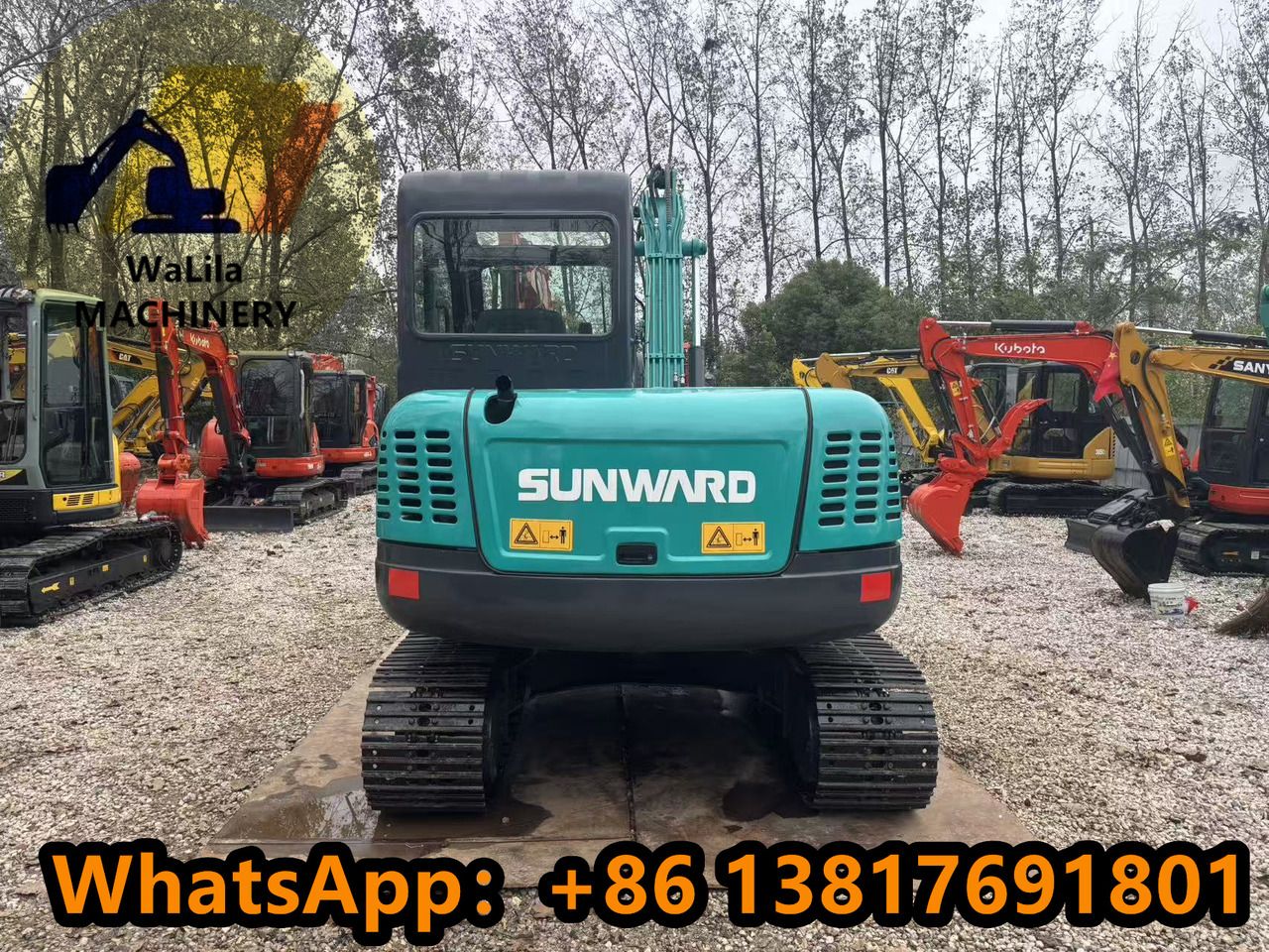 2023 Sunward SWE80E9 mini excavator rear view
