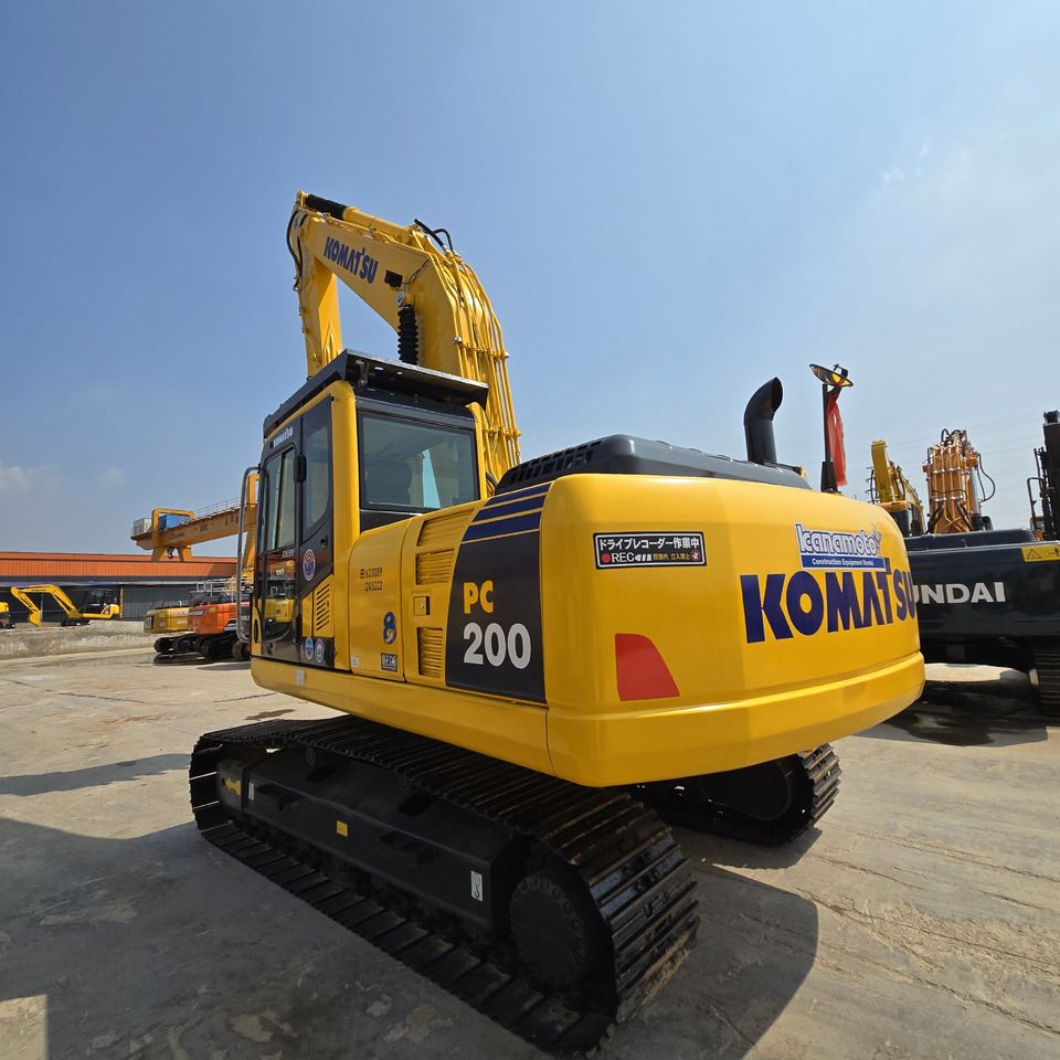 2024 Komatsu PC200-8 crawler excavator, rear three-quarter view