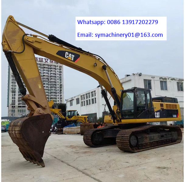 2022 Caterpillar 345D crawler excavator, side view
