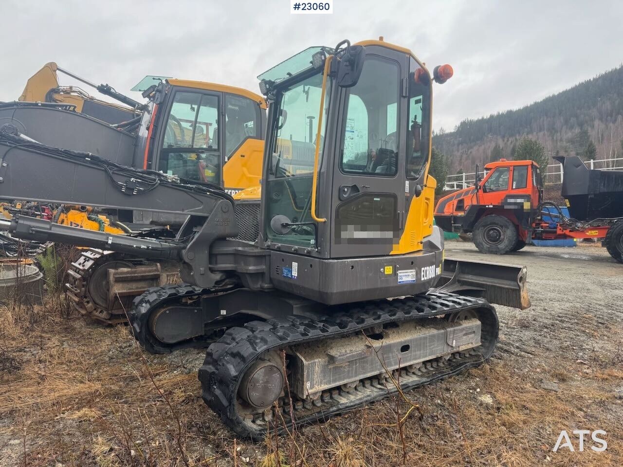 2022 Volvo ECR88D crawler excavator, side view