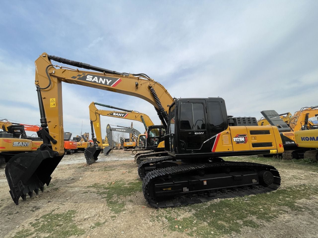 2023 Sany SY215C crawler excavator, side profile view