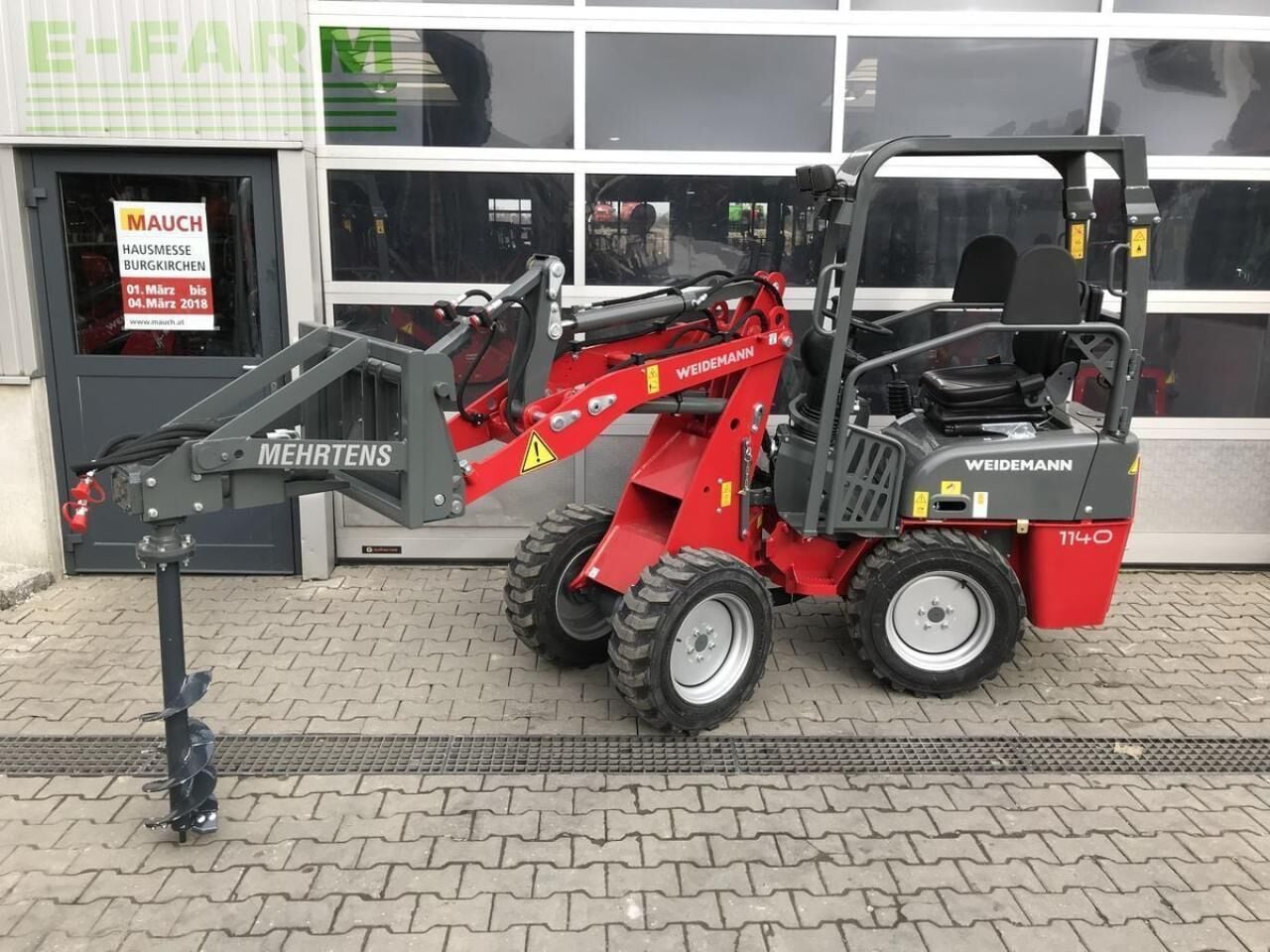 2026 Weidemann 1140 mini excavator, side view