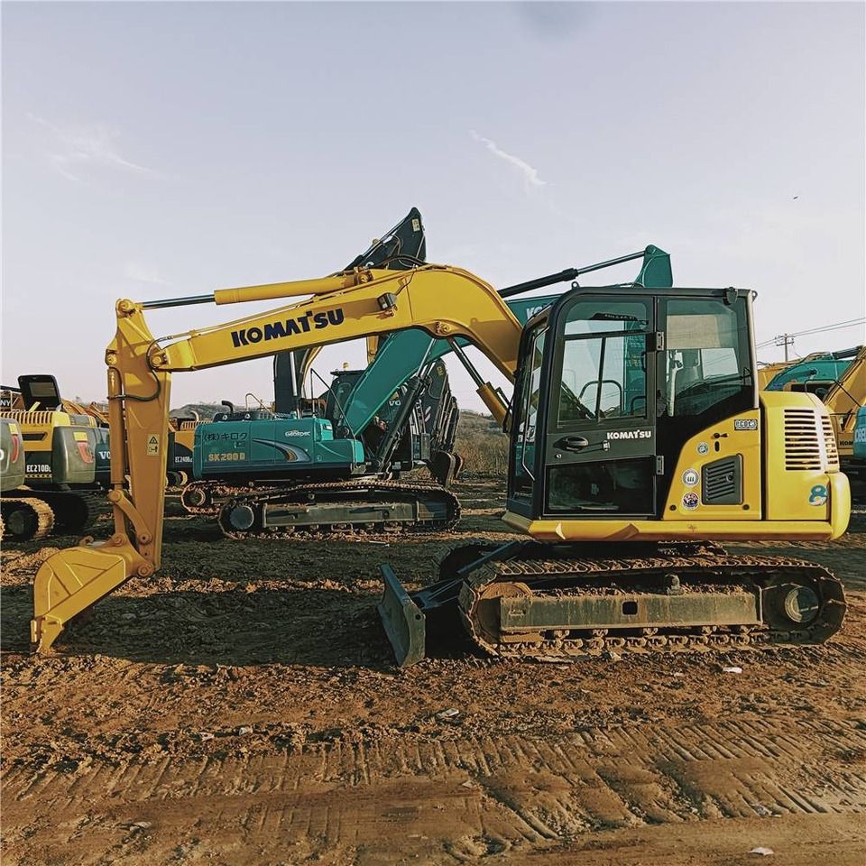2024 Komatsu PC70-8 mini excavator, side profile view