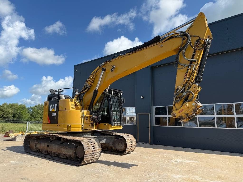 2017 Caterpillar 335F L CR crawler excavator, side view