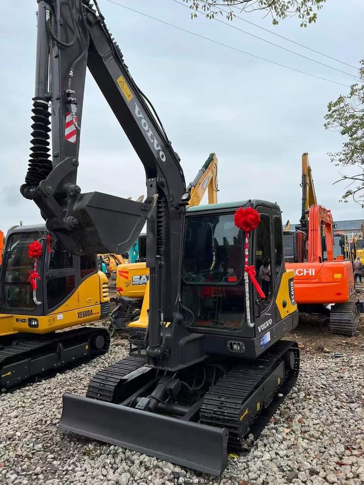 2024 Volvo EC60D mini excavator, front three-quarter view
