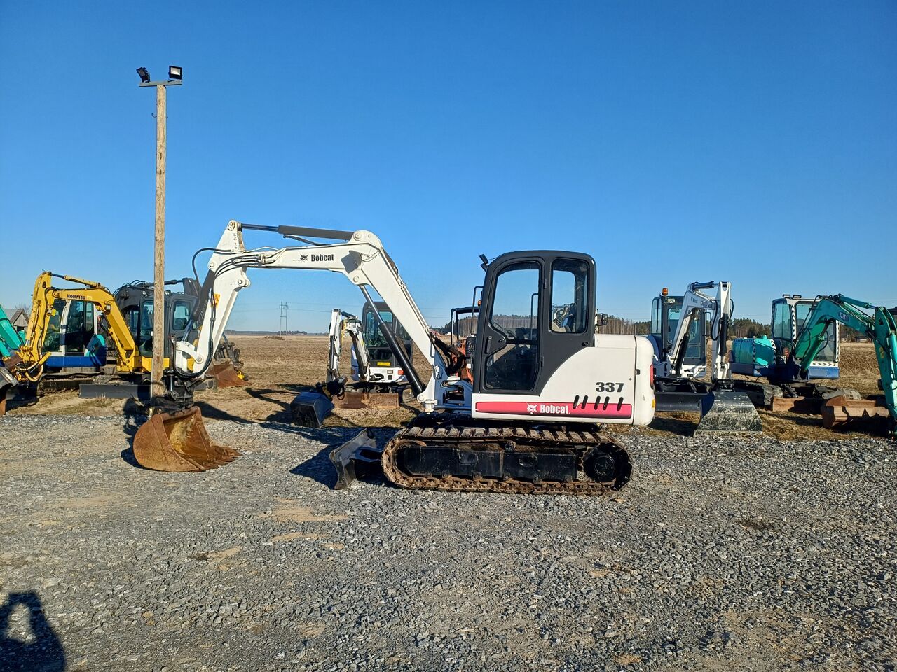 2004 Bobcat 337 mini excavator, side view