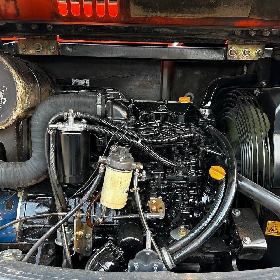 2024 Doosan DX60-9C mini excavator engine bay view