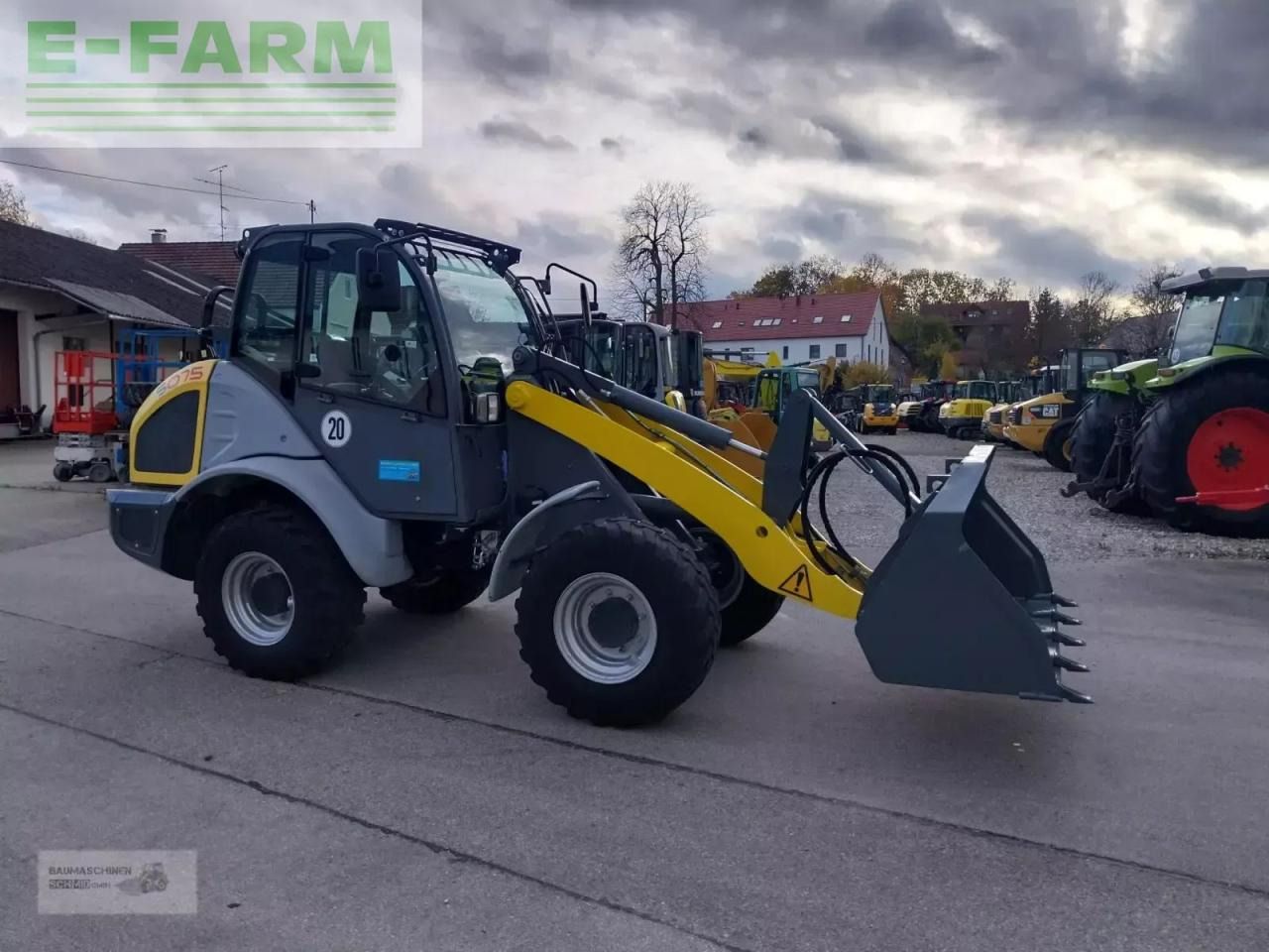2018 Kramer 5075 wheel loader, side profile view