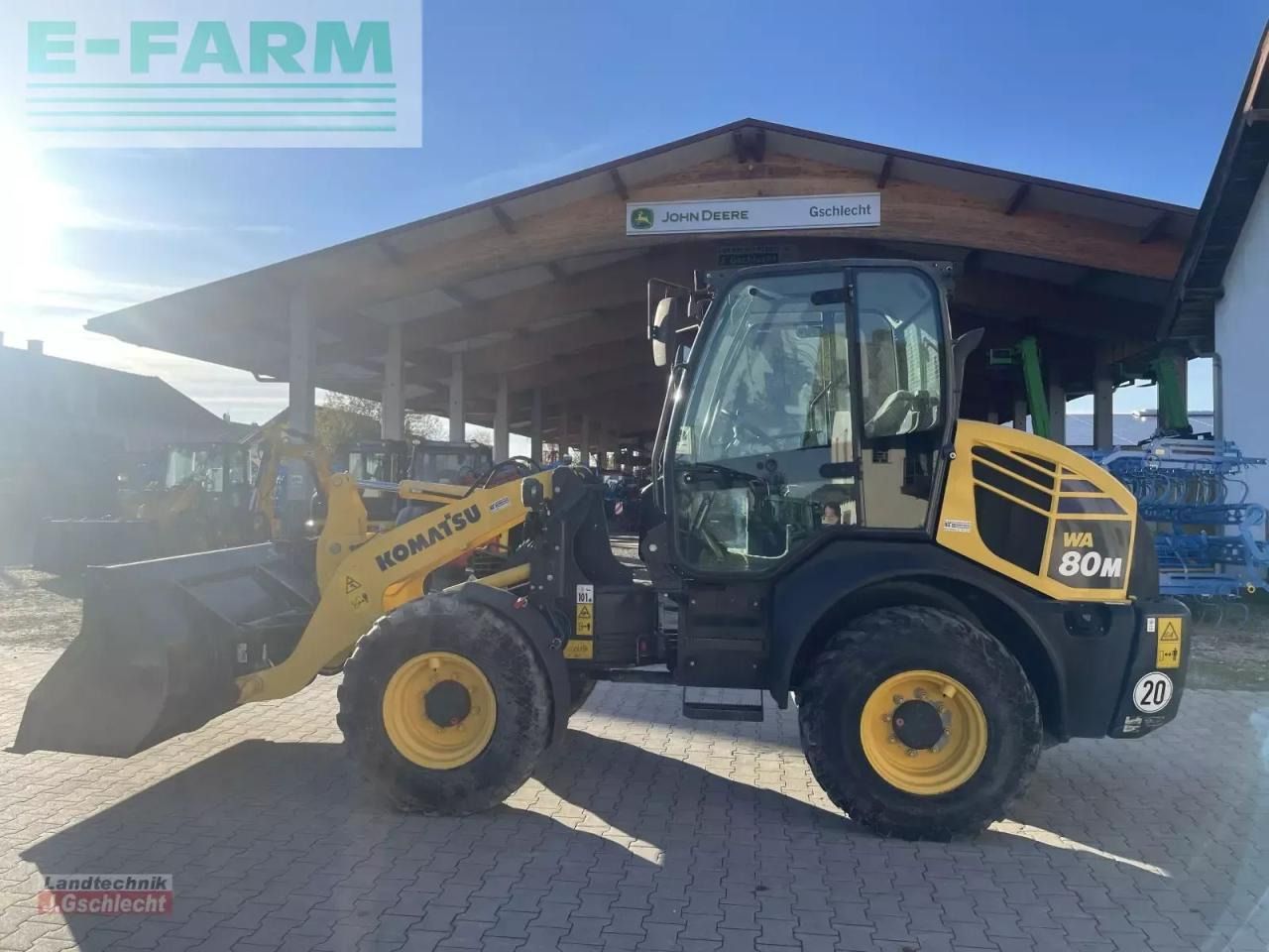 2016 Komatsu WA80M-7 wheel loader, side view 2016 Komatsu WA80M-7 wheel loader, side view