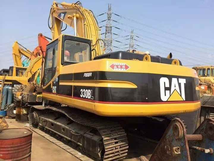 2019 Caterpillar 330BL crawler excavator, rear three-quarter view