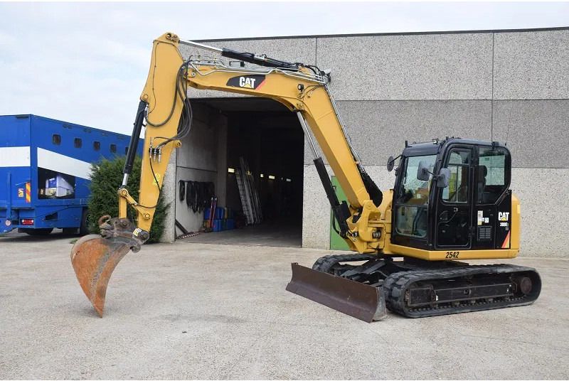 2018 Caterpillar 308E2CR mini excavator side view