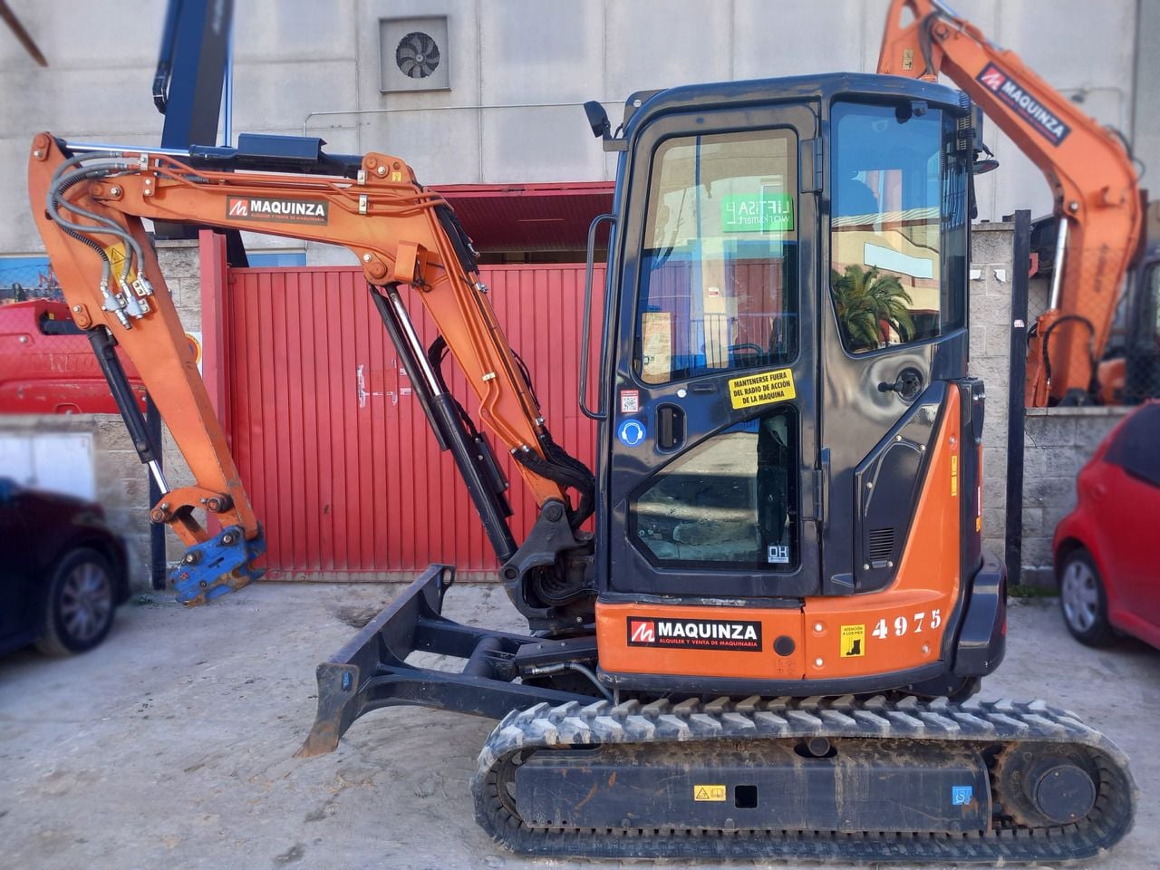 2024 Hitachi ZX33U-6 mini excavator, side profile view