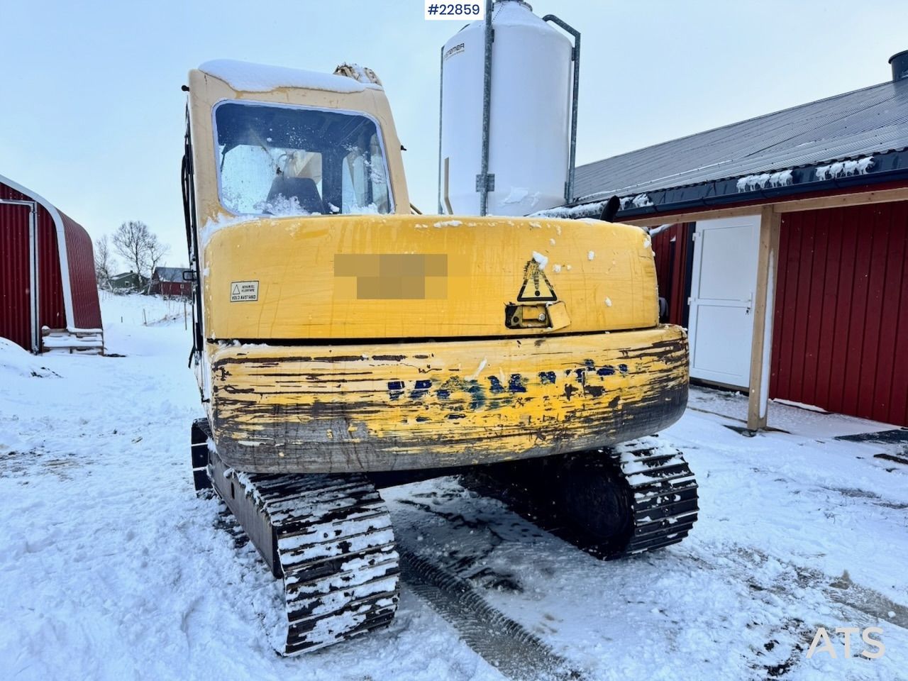 1994 Komatsu PC60-7 crawler excavator rear view