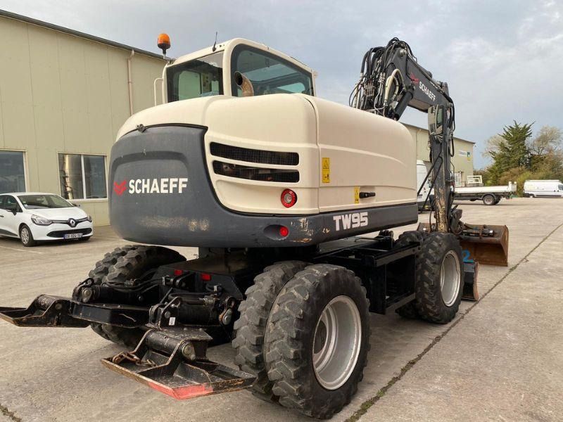 2017 Schaeff TW95 wheel excavator rear view