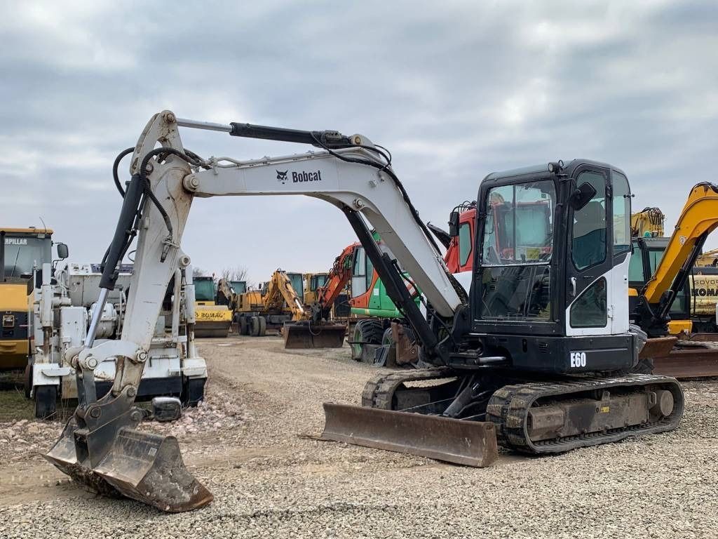 2013 Bobcat E60 mini excavator, side view