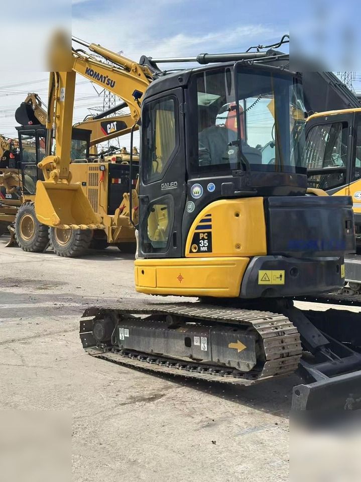 2024 Komatsu PC35MR-2 mini excavator, side view