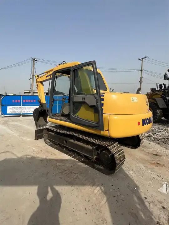 2016 Komatsu PC60-7 crawler excavator, rear three-quarter view