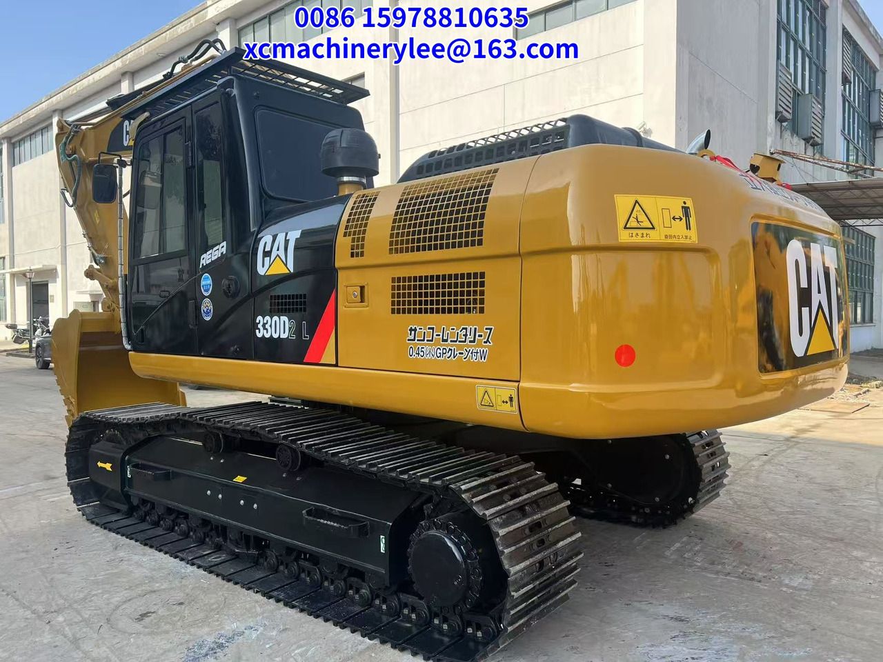2024 Caterpillar 330D2L crawler excavator, rear three-quarter view