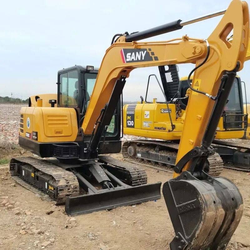 2023 Sany SY60C crawler excavator, front three-quarter view 2023 Sany SY60C crawler excavator, front three-quarter view