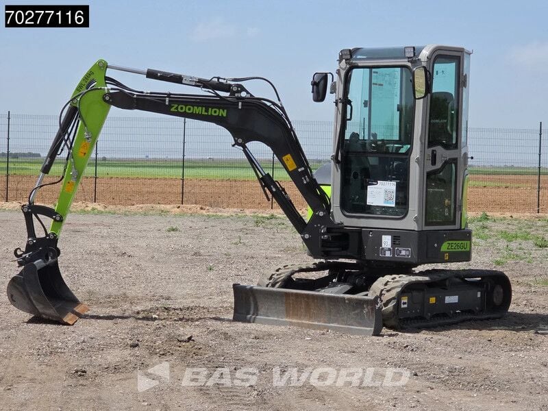 2024 Zoomlion ZE26GU mini excavator, side view 2024 Zoomlion ZE26GU mini excavator, side view