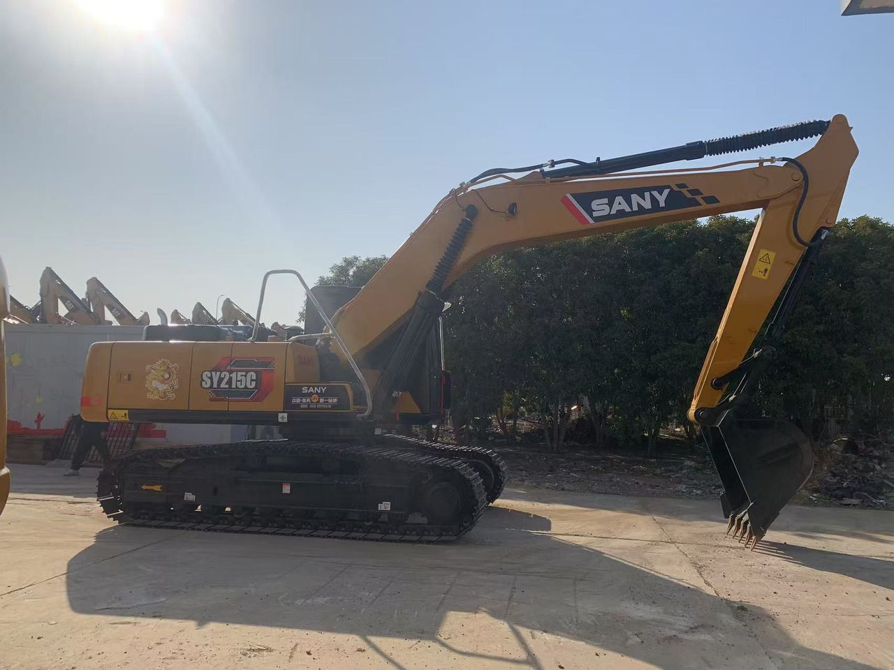2024 Sany SY215C crawler excavator, side profile view