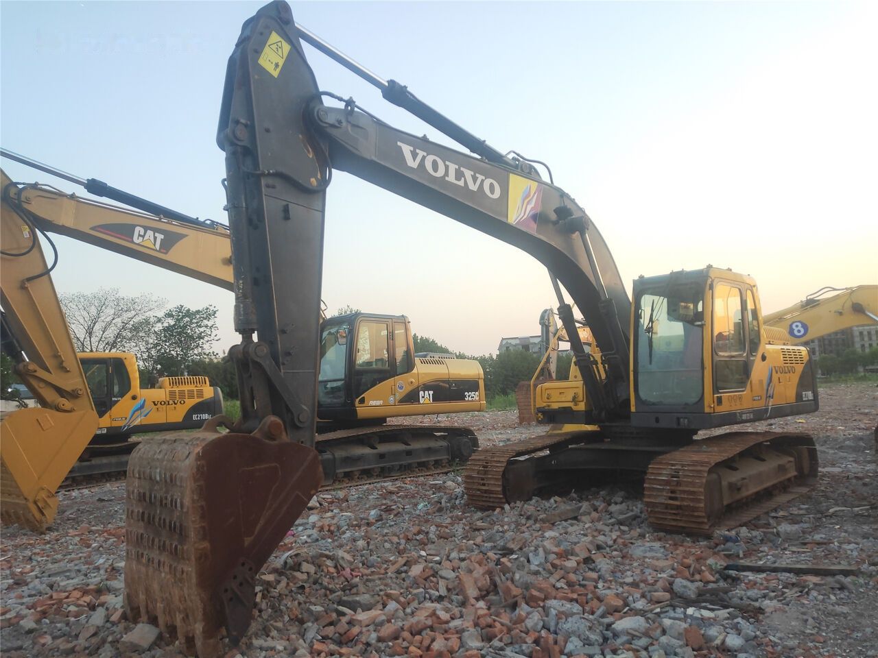 Volvo EC210BLC crawler excavator, front three-quarter view