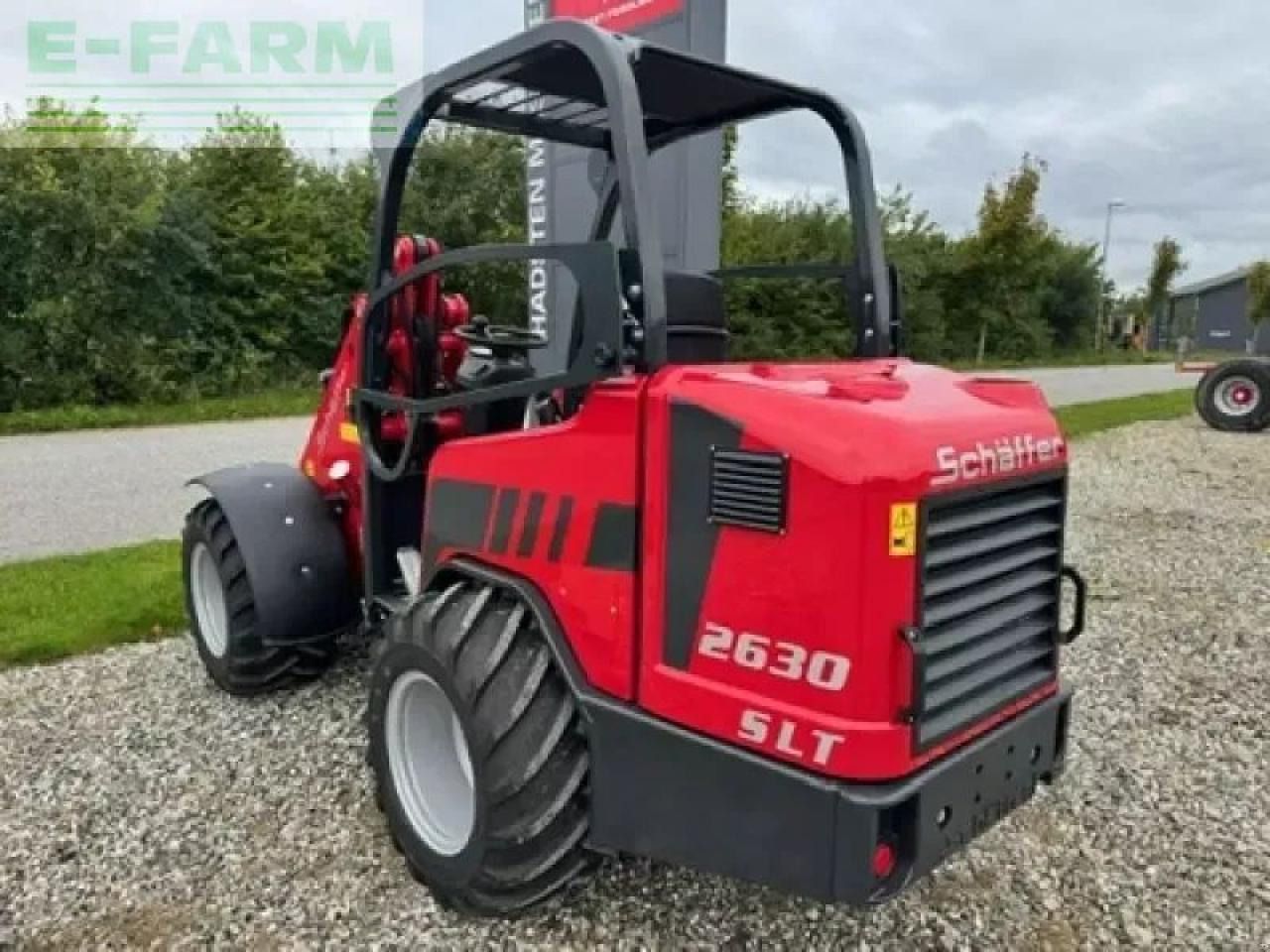 2024 Schäffer 2630 SLT mini excavator, rear three-quarter view 2024 Schäffer 2630 SLT mini excavator, rear three-quarter view