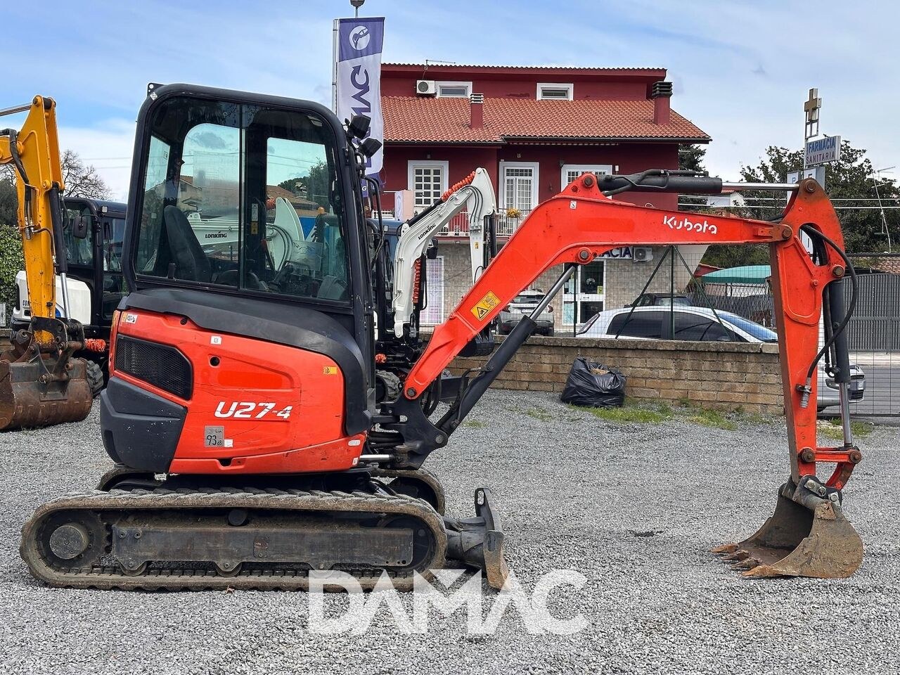 2017 Kubota U27-4 mini excavator, side view