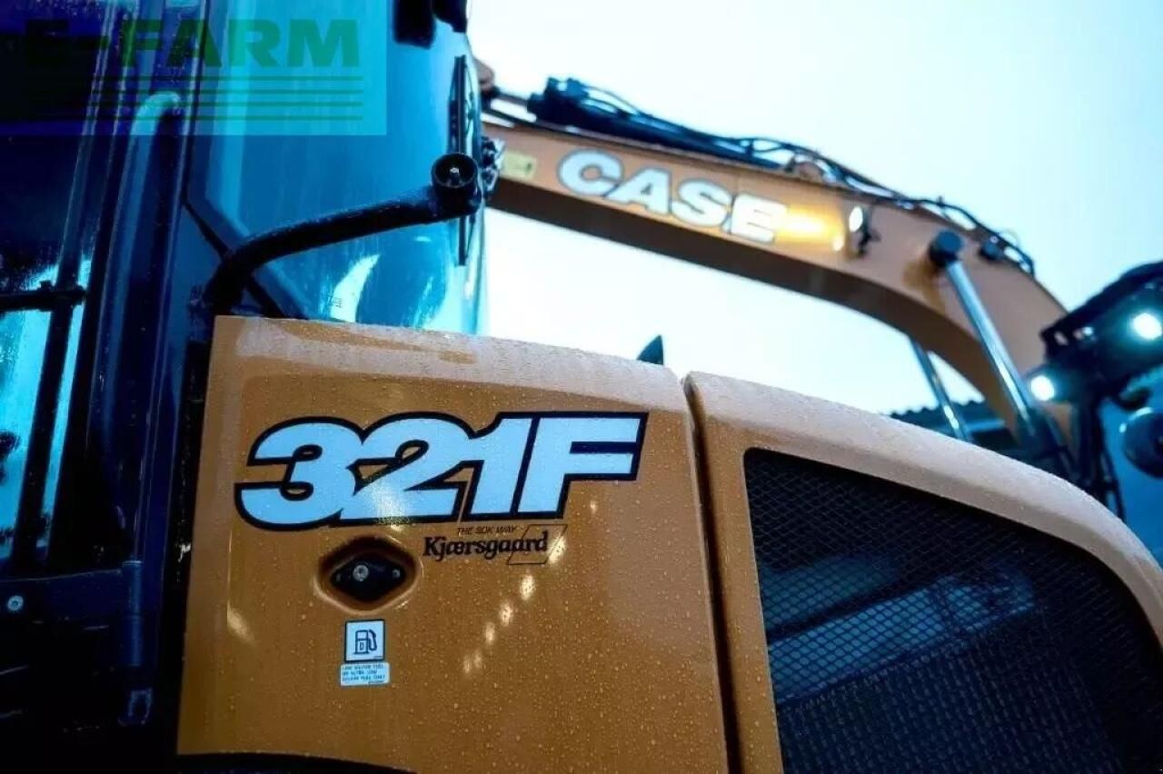 2022 CASE 321 F mini excavator close-up of model branding 2022 CASE 321 F mini excavator close-up of model branding