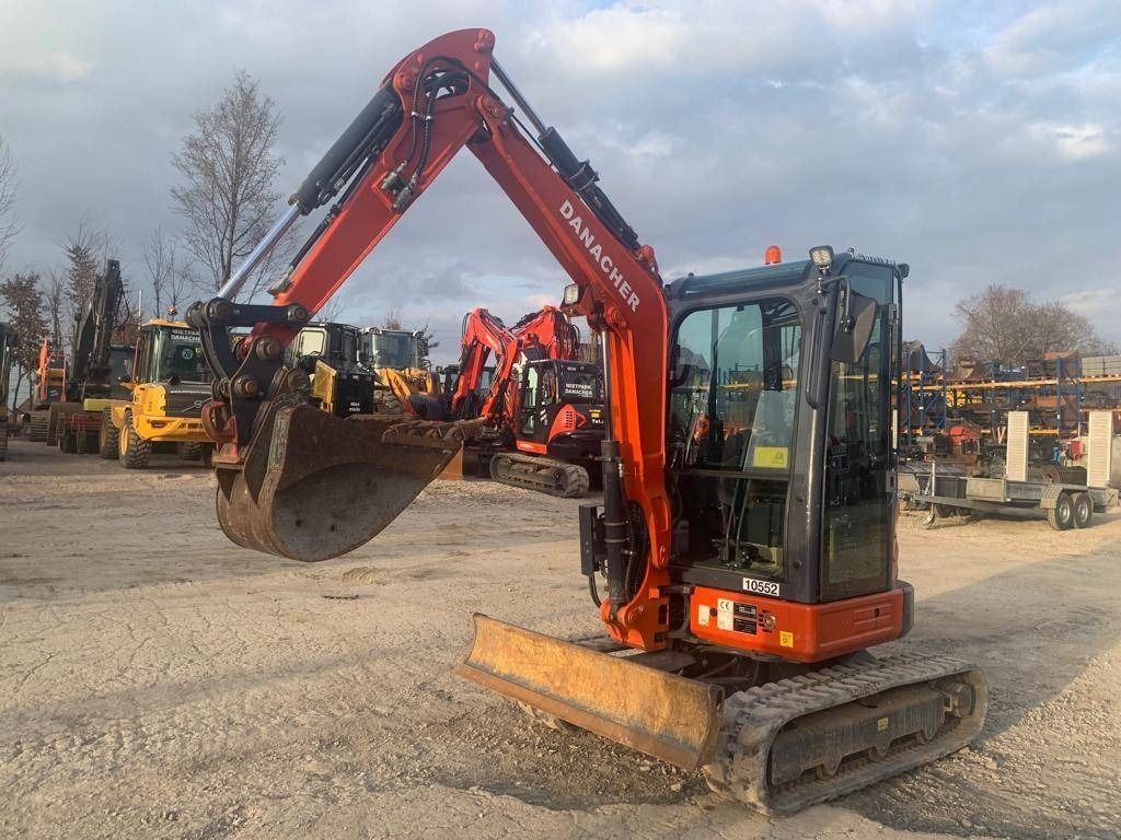 2023 XCMG XE27E mini excavator, side view