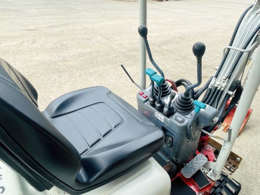 2013 Takeuchi TB108 mini excavator operator station view