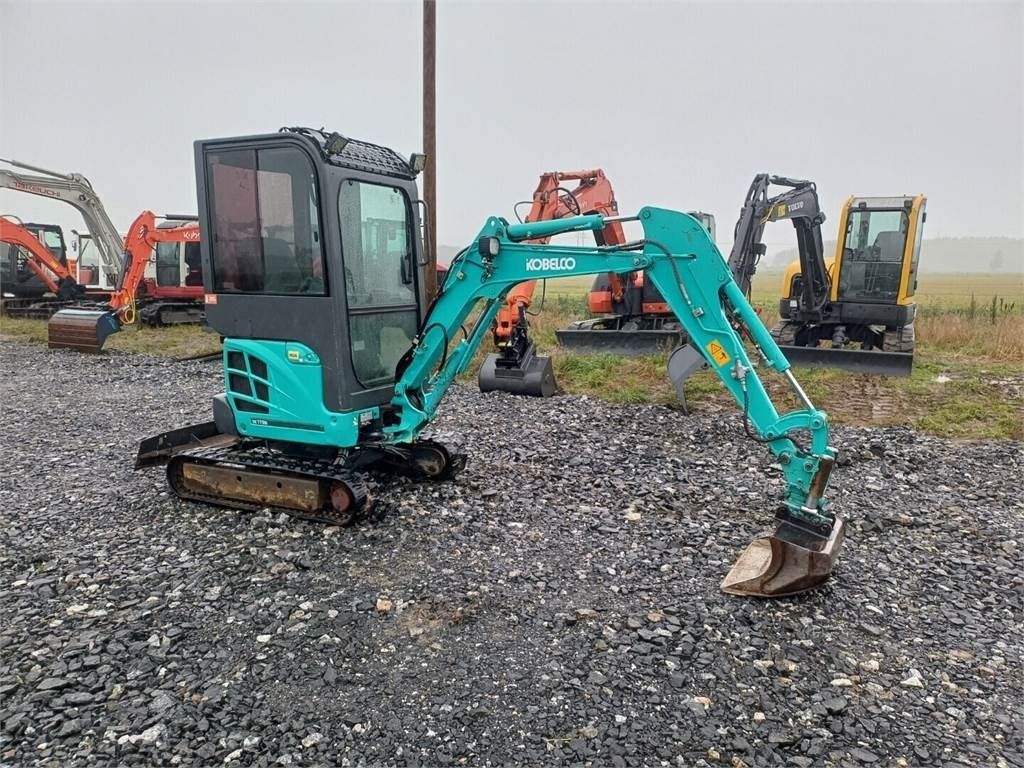 2018 Kobelco SK17SR-3 mini excavator, side view