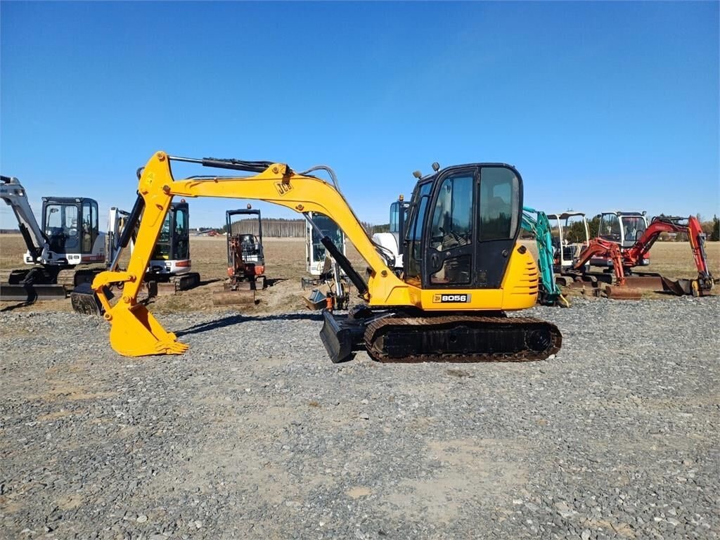 2011 JCB 8056 mini excavator, side view