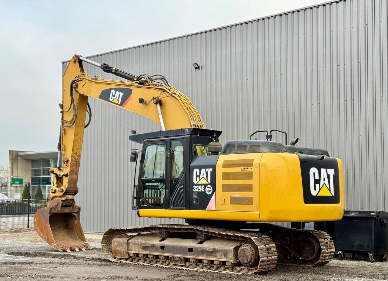 2012 Caterpillar 329E crawler excavator, side view