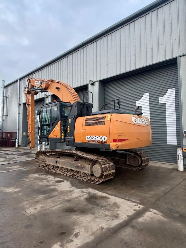 2020 CASE CX290D crawler excavator, rear three-quarter view