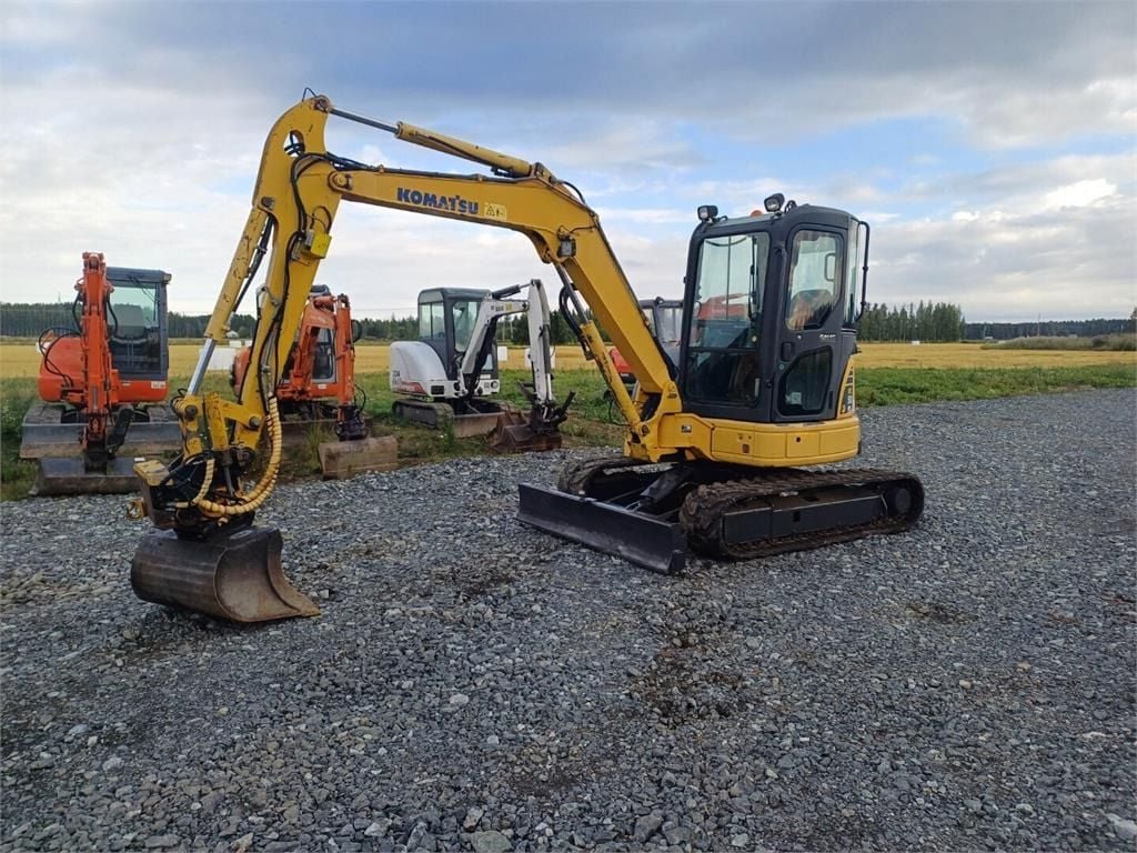 2005 Komatsu PC50MR-2 mini excavator, side view
