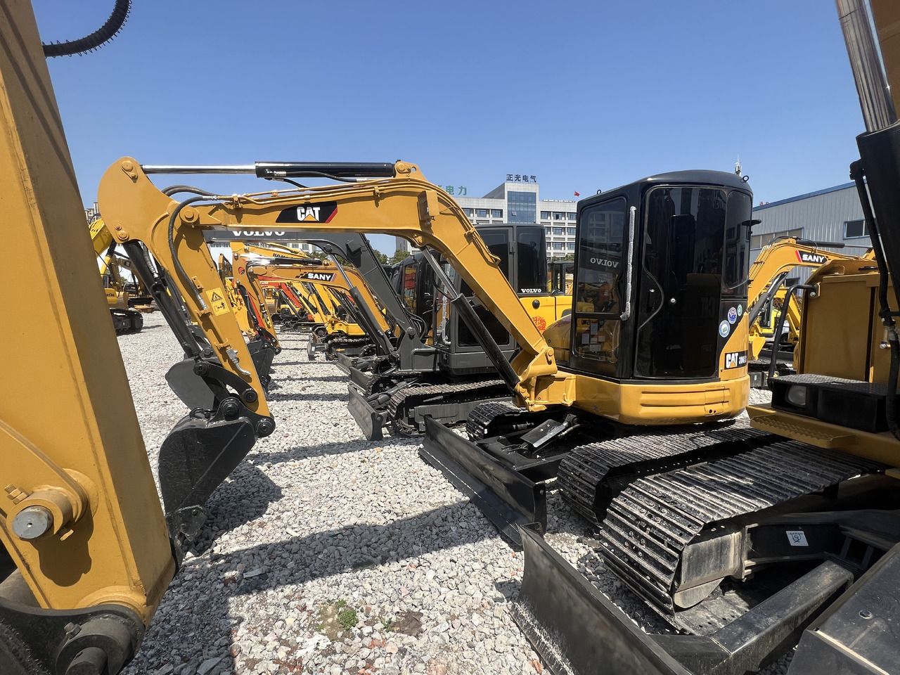 2022 Caterpillar 304CR mini excavator, side view