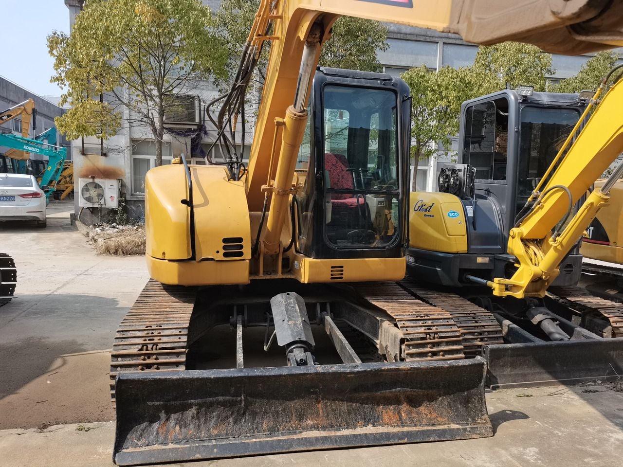 2011 Caterpillar 308C mini excavator, front view