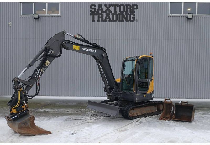 2014 Volvo ECR58D mini excavator, side view