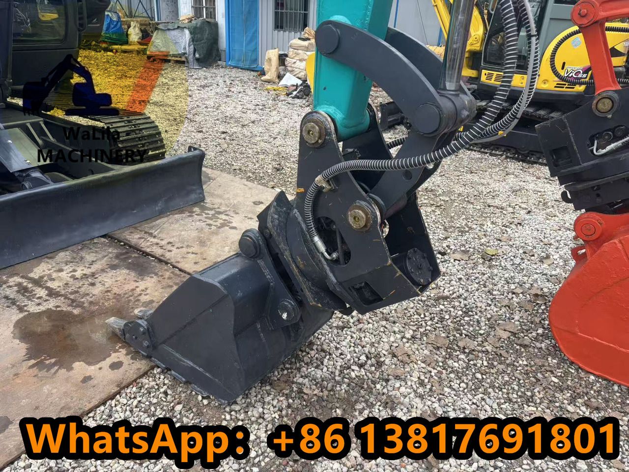 2023 Sunward SWE80E9 mini excavator bucket and boom detail