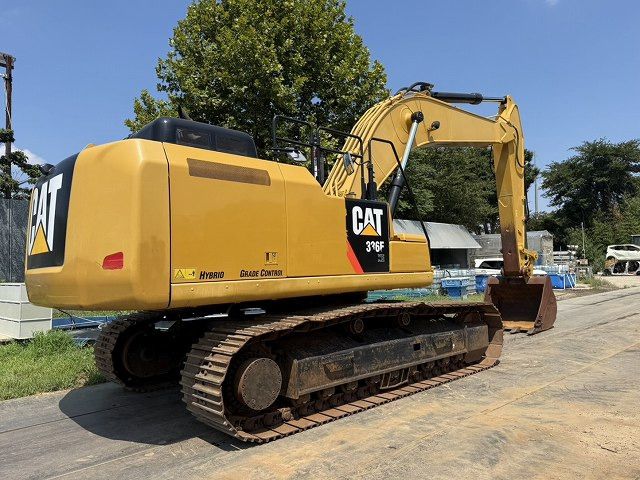 2016 Caterpillar 336F crawler excavator, rear three-quarter view