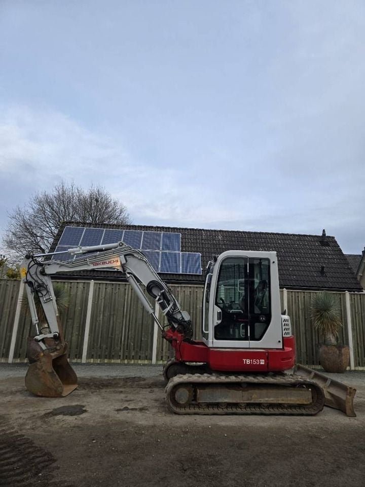 2018 Takeuchi TB153FR mini excavator side view