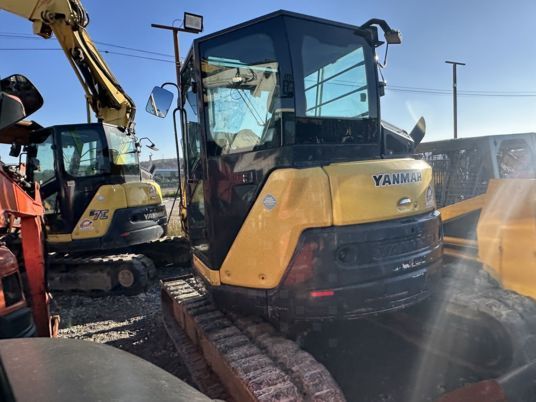 2019 Yanmar B7-6 SIGMA crawler excavator, rear three-quarter view