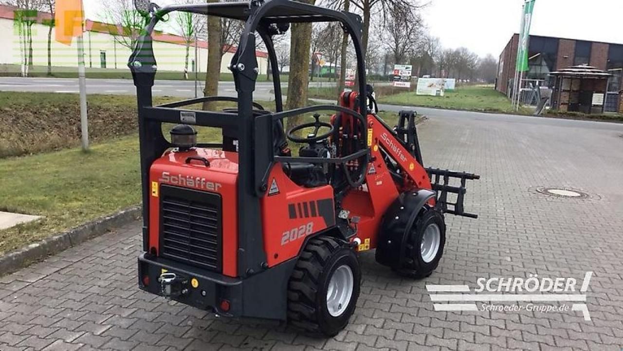 2024 Schäffer 2028-2 loader, rear three-quarter view 2024 Schäffer 2028-2 loader, rear three-quarter view
