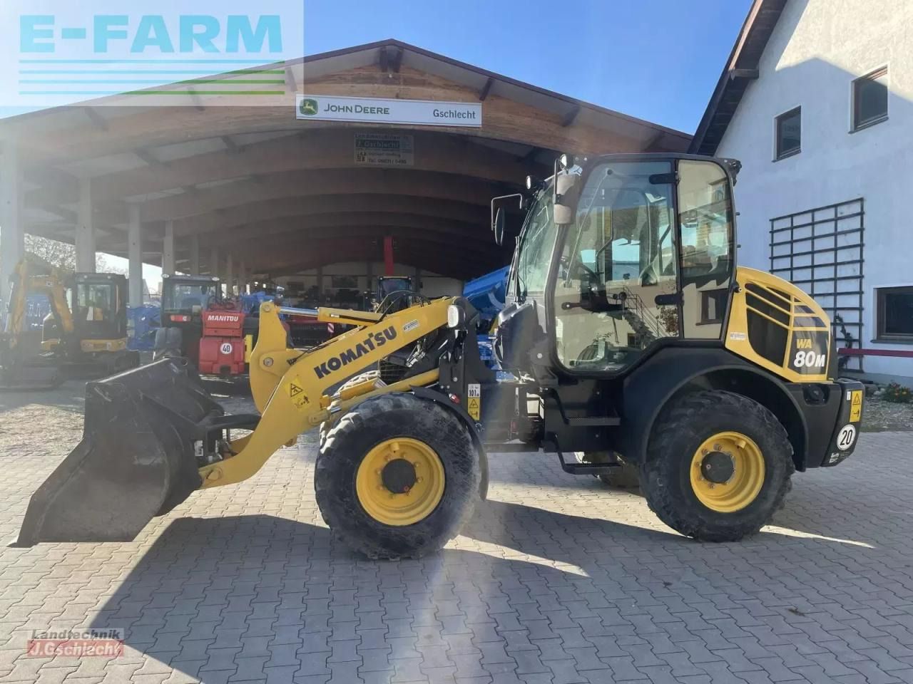 2016 Komatsu WA80M-7 wheel loader, side view 2016 Komatsu WA80M-7 wheel loader, side view