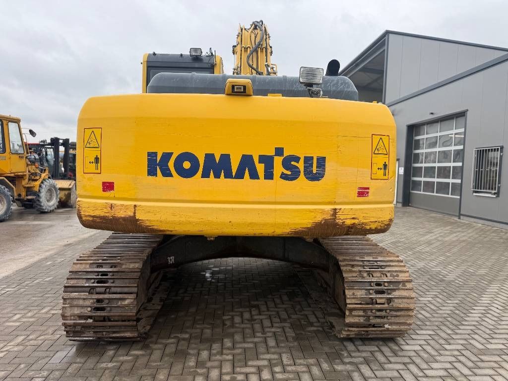 2013 Komatsu PC210LC-8 crawler excavator, rear view
