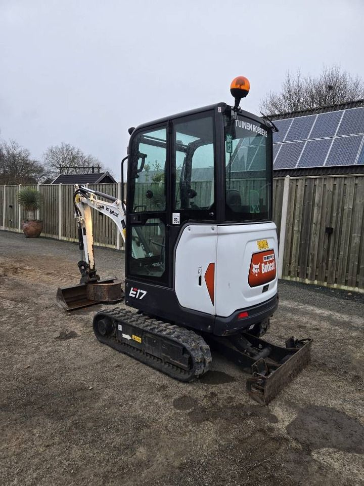 2020 Bobcat E17 mini excavator, rear three-quarter view